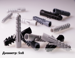 Дюбель 5х8, упаковка 100 шт, дюбель-хомут, прямоугольный,прямоугольный, металл, для крепления кабеля цена от 65.26 Тг / кг, где купить, условия доставки в Костанае и Костанайской области
